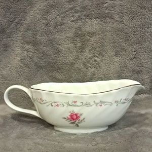 0715 Royal Swirl Japan Fine China Gravy Boat